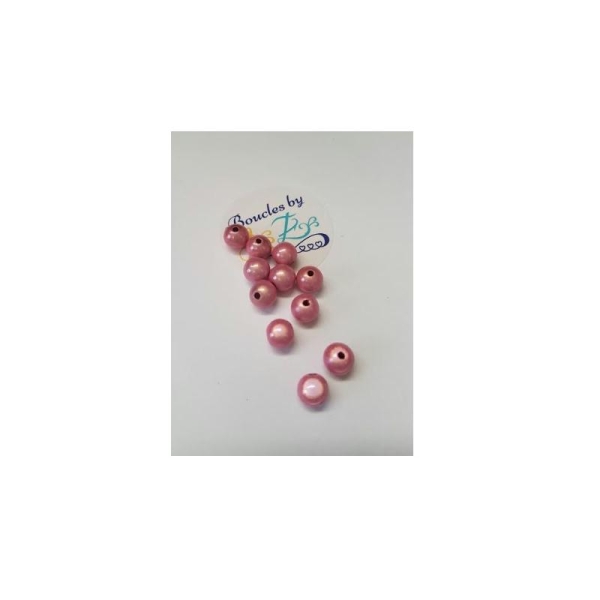 Perles magiques roses 8mm x15 - Photo n°1