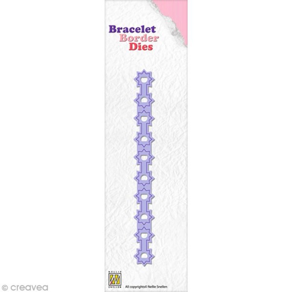 Dies bracelet border Étoile - 14 x 1,3 cm - Photo n°1