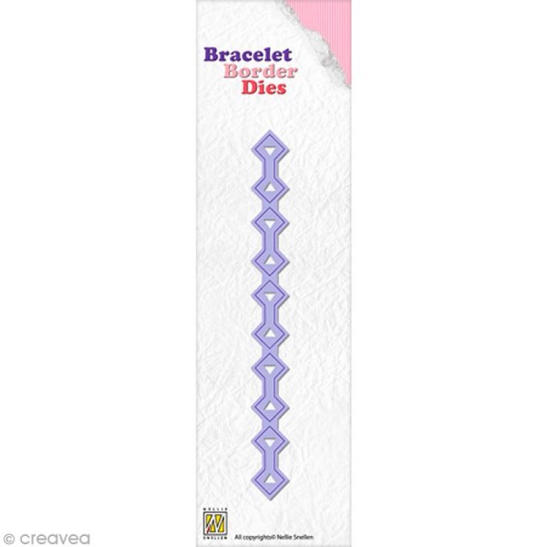 Dies bracelet border Diamant - 14 x 1,3 cm - Photo n°1