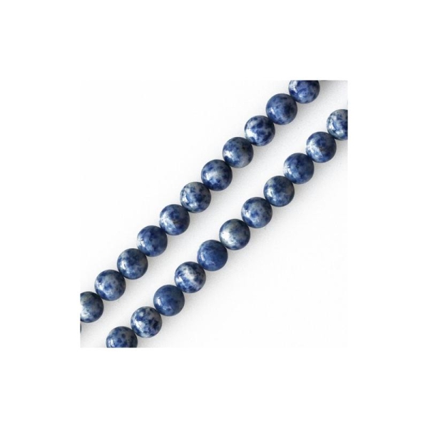 Perles rondes sodalite du bresil 4mm sur fil (1) - Photo n°1