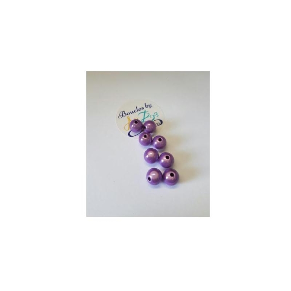 Perles magiques violettes 10mm x10 - Photo n°1