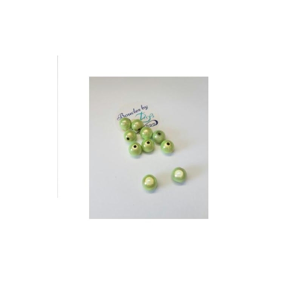 Perles magiques vertes 10mm x10 - Photo n°1