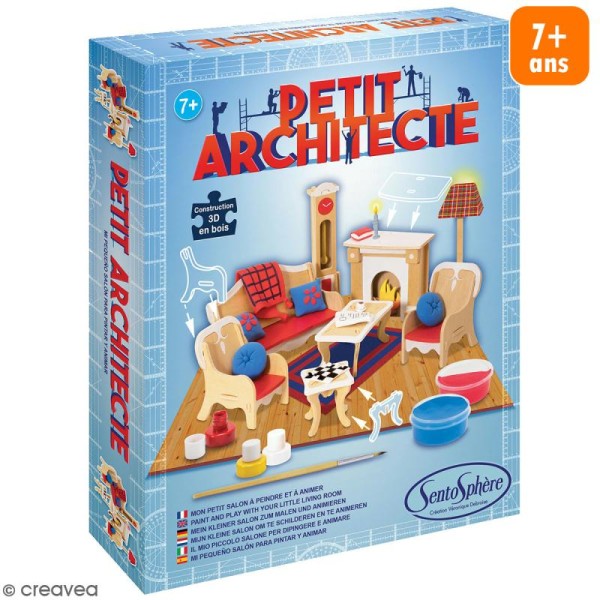 Kit puzzle 3D Petit Architecte - Mon petit salon - Photo n°1