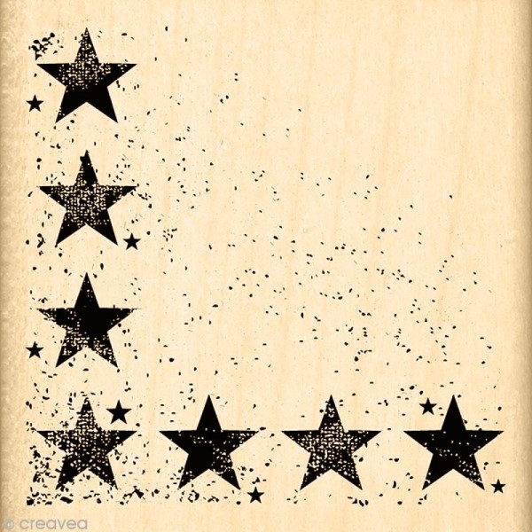 Tampon Un peu plus près des étoiles - Coin photos - 6 x 6 cm - Photo n°1