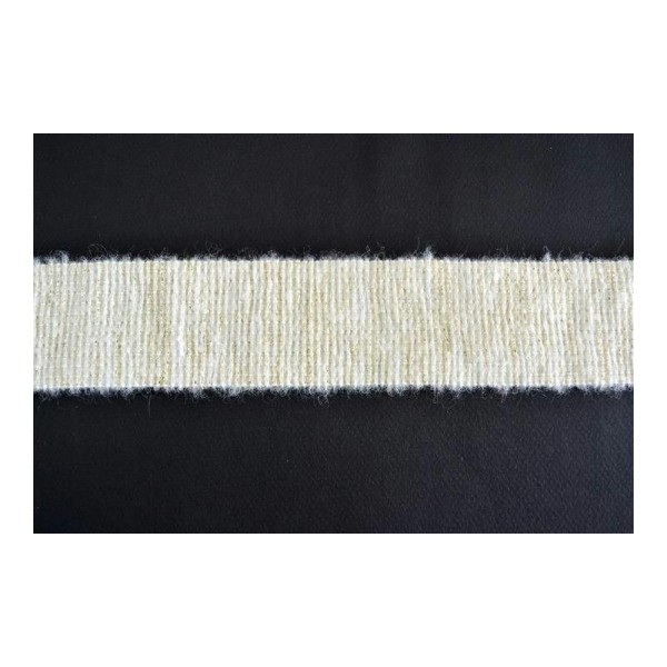 Galon lurex et laine élastique 50mm - Photo n°1
