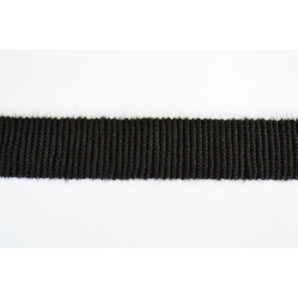 Galon laine élastique noir 50mm - Photo n°1