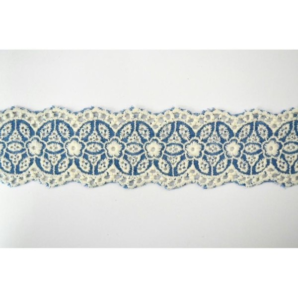 Dentelle broderie anglaise Fanny 55mm - Photo n°1