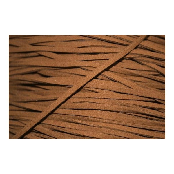 Lacet suédine 3mm brun - Photo n°1