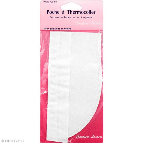 Kit de réparation de poche - Blanc - Thermocollant - Photo n°1