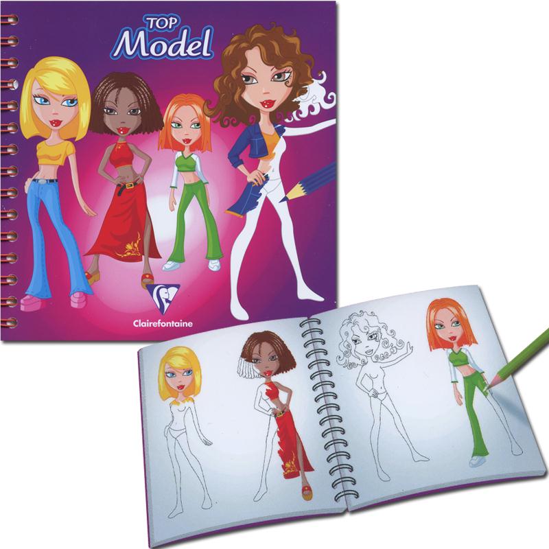 Carnet de dessin Créativ' Model Top Model 100 pages - Cahier de