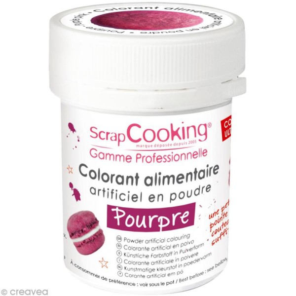 Colorant poudre alimentaire artificielle - Pourpre - 5 g - Photo n°1
