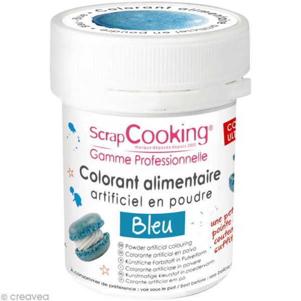 Colorant poudre alimentaire artificielle - Bleu - 5 g - Photo n°1