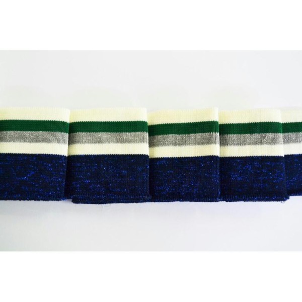 Bande 1.25 mètre bord côte bleu, ivoire, gris et vert 60mm - Photo n°1