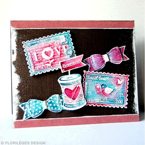 Tampon So lovely - Trois petits noeuds - 6 x 8 cm - Photo n°3