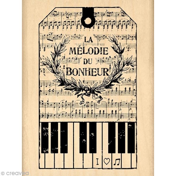 Tampon So lovely - La mélodie du bonheur - 6 x 8 cm - Photo n°1