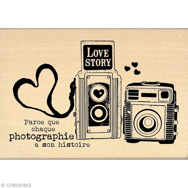 Tampon So lovely - Love story - 7 x 10 cm - Photo n°1