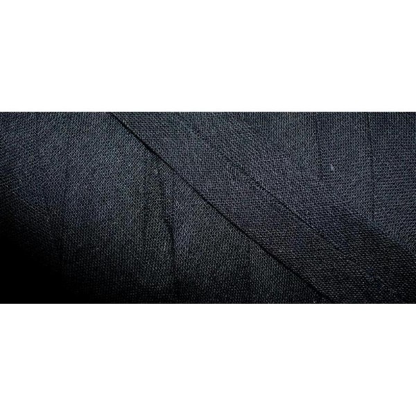 Biais coton 20mm noir - Photo n°1