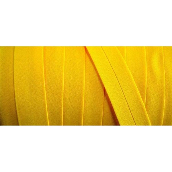 Biais coton 20mm jaune - Photo n°1