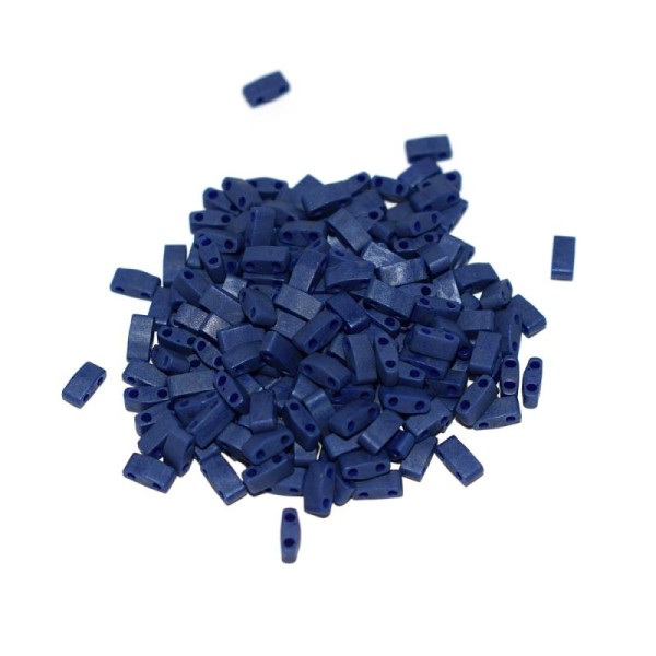 5 g Miyuki Half Tila Opaque cobalt luster mat HTL-2075 - Photo n°1
