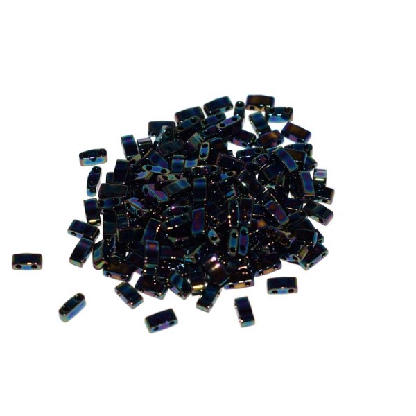 5 g Miyuki Half Tila Metallic Variegated blue iris HTL-455 - Photo n°1