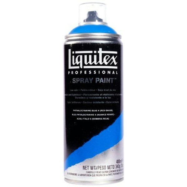 Liquitex 02418 Bombe de peinture aérosol 400 ml Bleu phtalocyanine 6/Nuance Rouge - Photo n°1