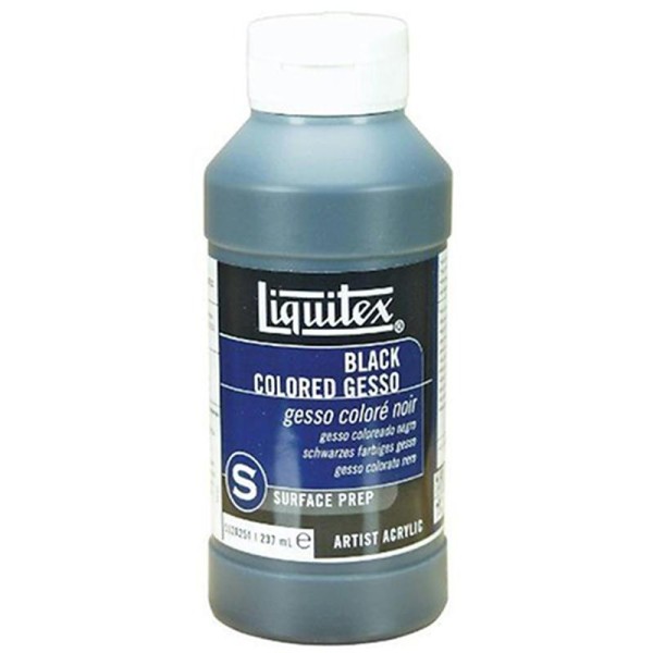 Liquitex Professional Gesso Flacon d'Additif Préparateur de surface coloré noir 237 ml - Photo n°1