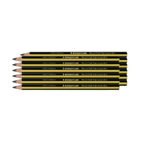 Staedtler 119 Noris Club Crayon graphite jumbo triangulaire Mine HB Boîte de 12 Import Royaume Uni - Photo n°1
