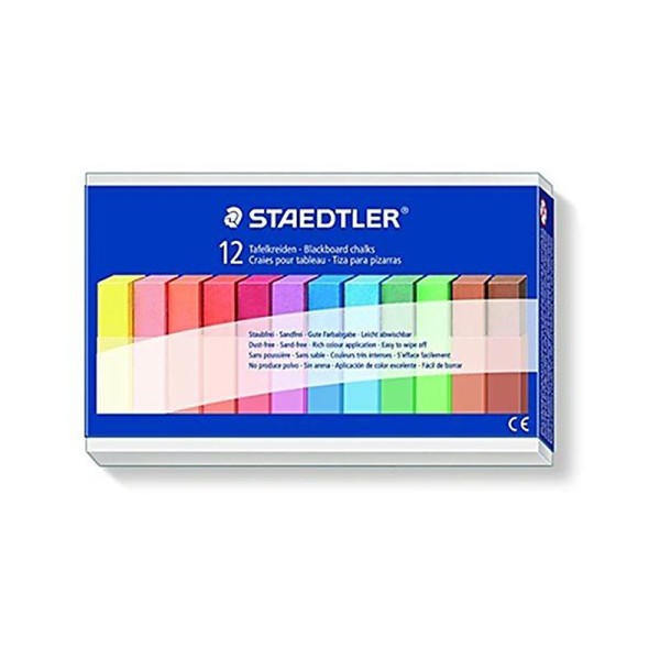 Staedtler 2360 Set de 12 craies de couleur pour tableau (Import Allemagne) - Photo n°1