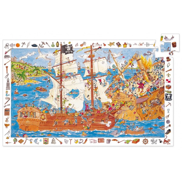 Puzzle Djeco - Les Pirates - Photo n°2