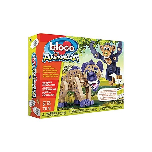 Kanaï Kids - KKBC16001 - Bloco - Animaux - Hyène & Chimpanzé - Photo n°1