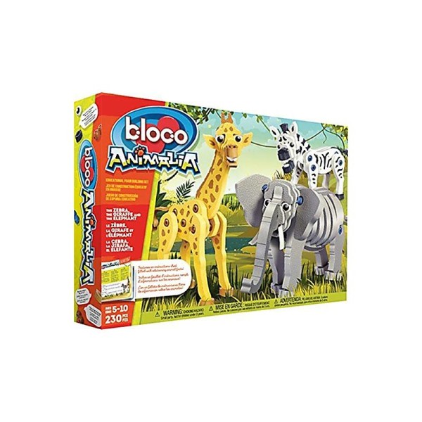 Kanaï Kids - KKBC24001 - Bloco - Animaux - Girafe, Zèbre Et Eléphant - Photo n°1