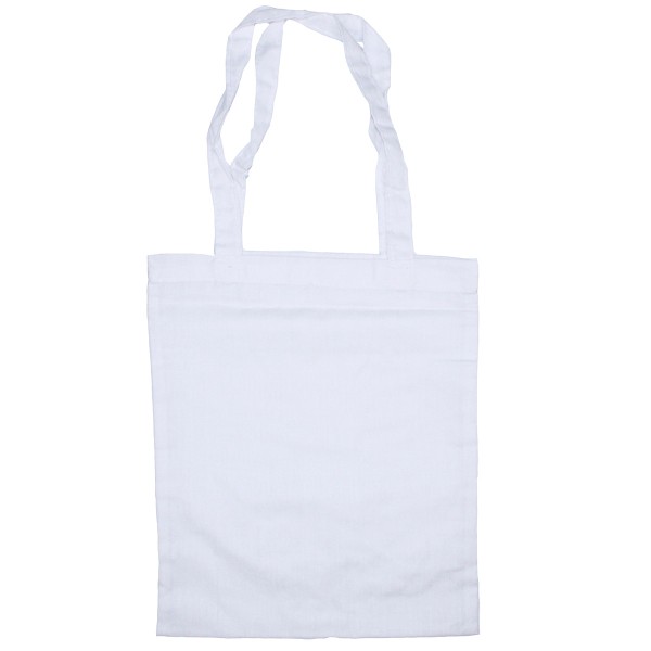 Tote bag en coton- Blanc - 24 x 28,5 cm - 12 pcs - Photo n°1