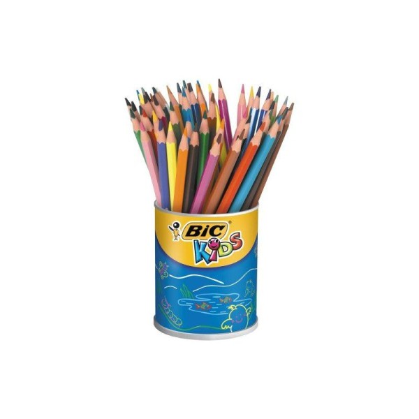 Bic Evolution 841229-ASS Pot 60 crayons évolution Assortis - Photo n°1