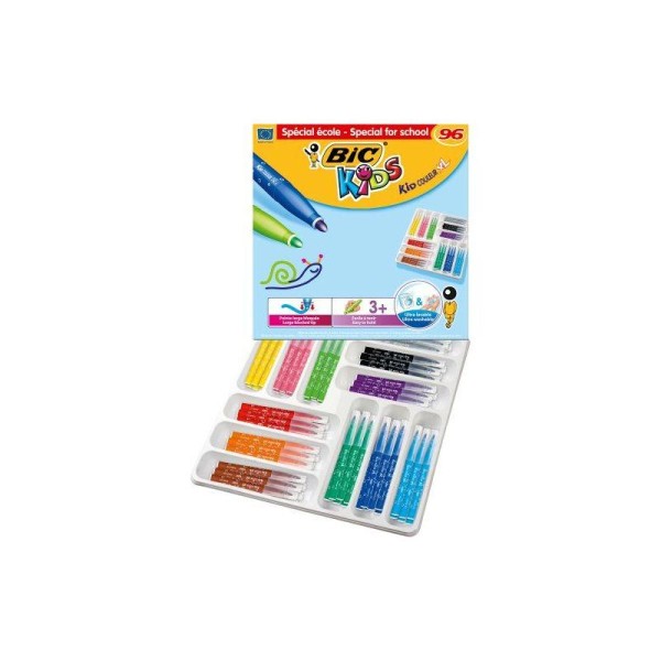 BIC Kids Couleur Pack de 144 Feutres de Coloriage XL - Photo n°1