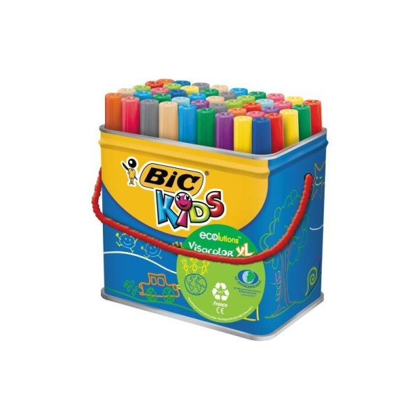 BIC Kids VisaColor Evolutions Pot de 48 Feutres de Coloriage XL - Photo n°1