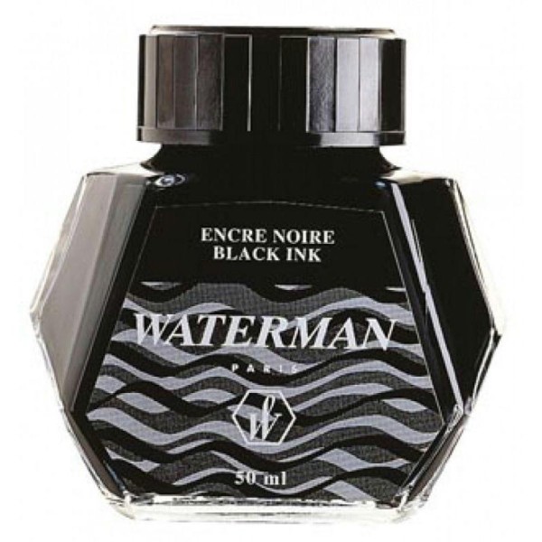 Waterman - Flacon de 50 ml d'Encre Noire non Effaçable. - Photo n°2