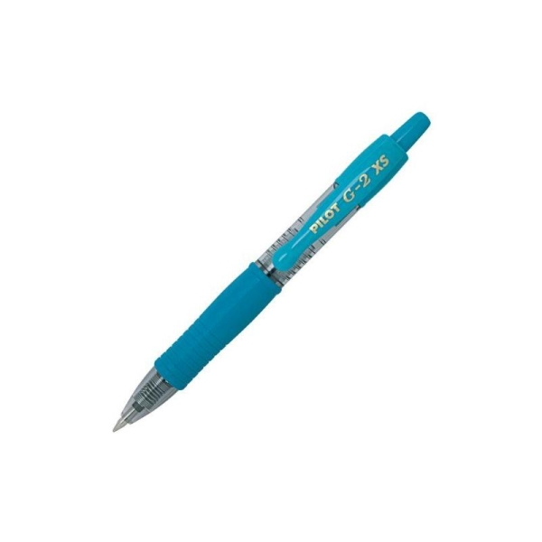 Pilot Lot de 12 mini stylos gel G2 Pixie 0,7 mm avec bouton poussoir Turquoise - Photo n°1