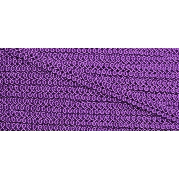Galon ruban façon épi violet 10mm - Photo n°1