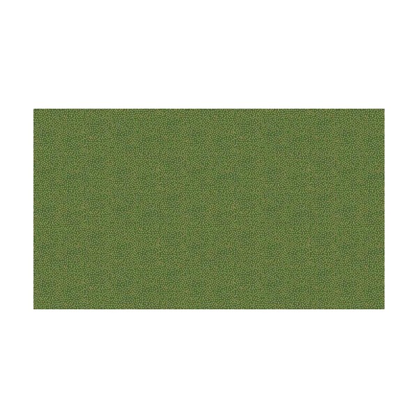 coupon de 30cm X 55cm petits plumetis dorés sur fd vert  série  Metallic christmas - Photo n°1
