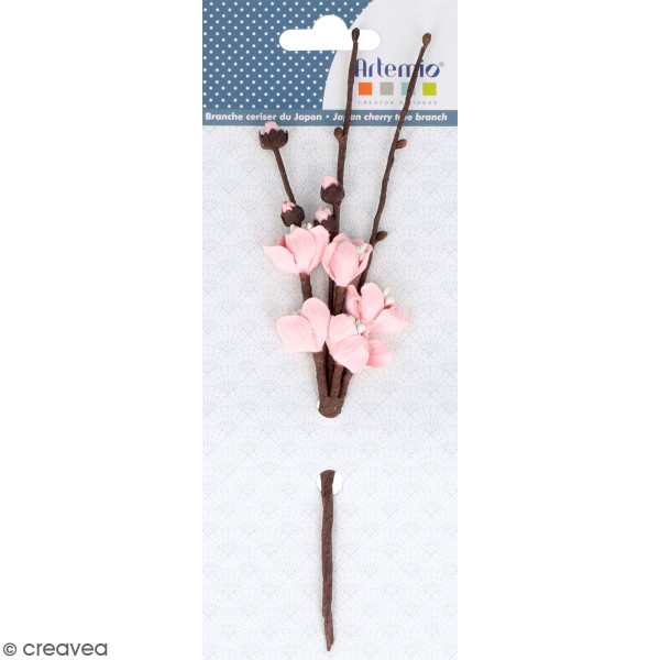 Branche de cerisier du Japon décorative en papier - 1 pce - Photo n°1