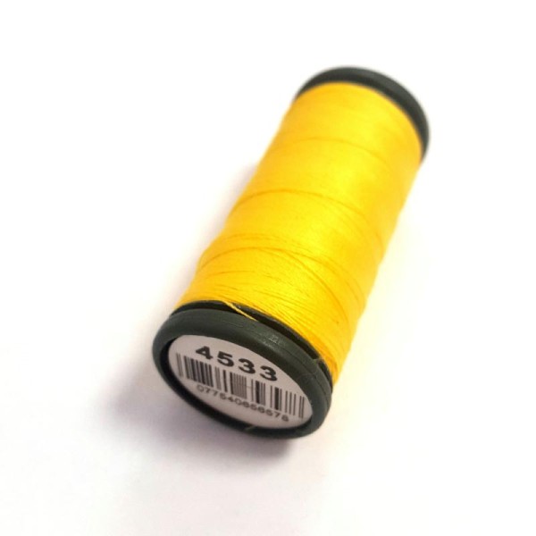 Fil a coudre tous textiles - jaune 4533 - 100m - polyester - dmc - sachet 412 - Photo n°1