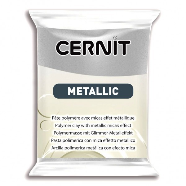 1 pain 56g pate Cernit Metallic Argent - Photo n°1