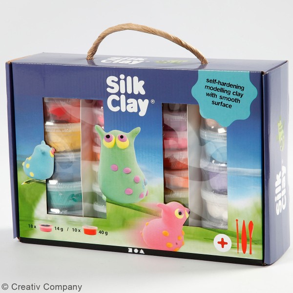 Kit modelage pâte Silk clay - 31 pcs - Photo n°2