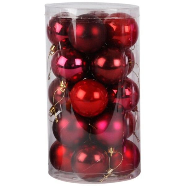 Boules de Noël - Rouge - 6 cm - 20 pcs - Photo n°1