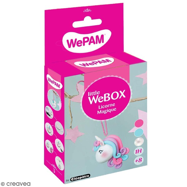 Kit porcelaine froide WePAM - Little WeBOX Licorne - Photo n°1