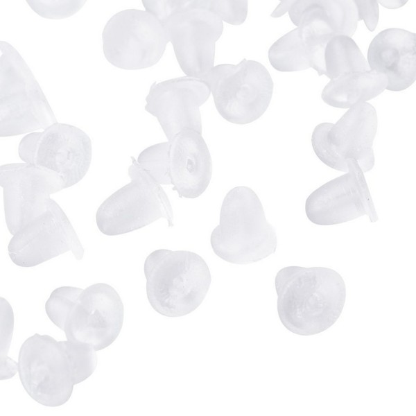 300 CROCHETS Boucles d'oreilles Argenté 3 styles + FERMOIRS Caoutchouc Transparent – Création Perles - Photo n°5