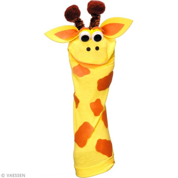 Kit marionnette à main à fabriquer - Sock friends Puppets - Girafe - Photo n°2