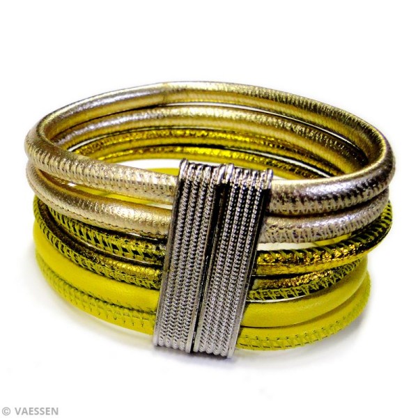 Fermoir bracelet argenté - Aimanté ovale - 3,2 cm - 1 pce - Photo n°2
