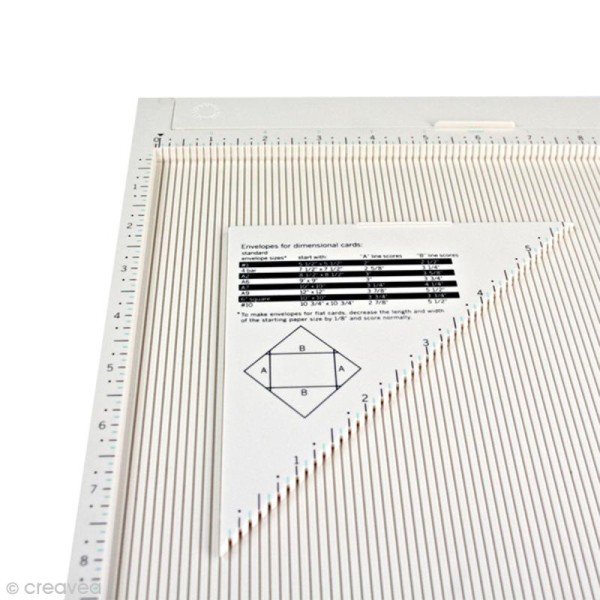 Tablette de rainurage scrapbooking et pliage enveloppe - 31 x 31 cm - Photo n°2