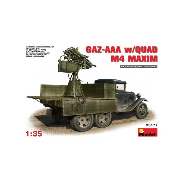 Maquette GAZ-AAA s/Quad M-4 Maxim - Echelle 1/35 - Miniart - Photo n°1